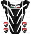 Protège-réservoir pour  DUCATI monster carbone "top wings" carbon TANK PAD sticker + 4