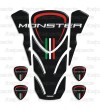 Protège-réservoir pour DUCATI Corse monster noir "top wings" black TANK PAD + 4 free