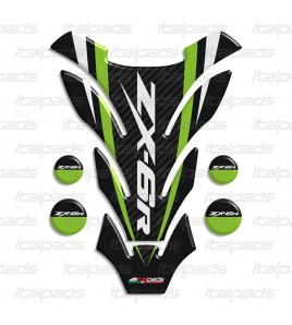 Protège Réservoir Générique Tank Pad adapté pour Kawasaki ZX6-R mod. "Detroit" +4 gratuit!!