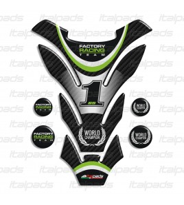 Protège Réservoir Tank Pad adapté pour KAWASAKI mod. "Detroit Top" Jonathan Rea + 4 gratuit!!