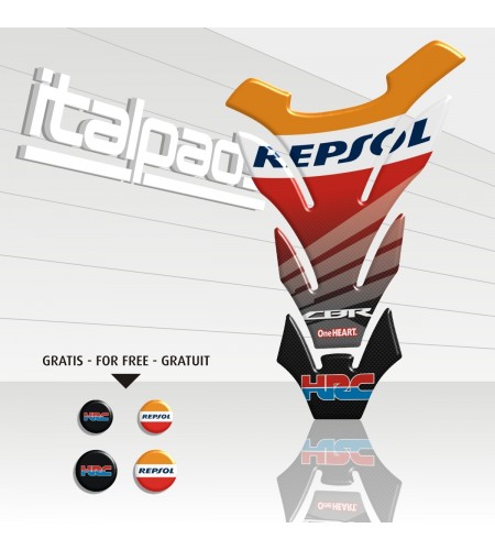 Protège Réservoir Tank Pad mod. "Detroit Repsol" pour Honda CBR + 4 gratuit!