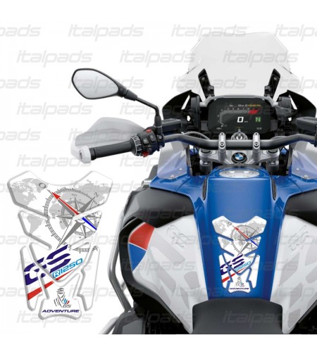 Protège Réservoir  "Michigan" blanc bleu pour BMW R 1250 GS Adventure