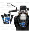 Protège Réservoir carbon look/bleu pour BMW F900R