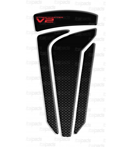 Protège réservoir noir/carbone pour Ducati V2 StreetFighter